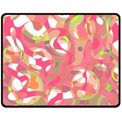 Pink Smoothie  Fleece Blanket (medium)  by Valentinaart