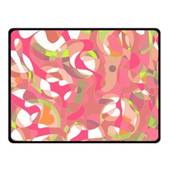 Pink Smoothie  Fleece Blanket (small) by Valentinaart