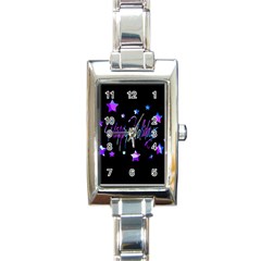 Happy Holidays 6 Rectangle Italian Charm Watch by Valentinaart