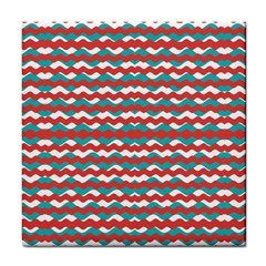 Geometric Waves Tile Coasters by dflcprints