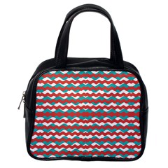 Geometric Waves Classic Handbags (one Side) by dflcprints