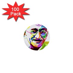 Ghandi 1  Mini Buttons (100 Pack)  by bhazkaragriz