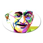 Ghandi Oval Magnet Front