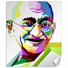 Ghandi Canvas 8  X 10  by bhazkaragriz