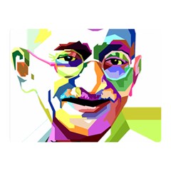 Ghandi Double Sided Flano Blanket (mini)  by bhazkaragriz