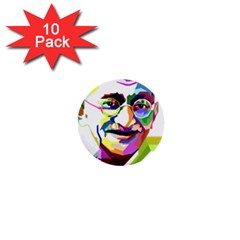 Ghandi 1  Mini Buttons (10 Pack)  by bhazkaragriz