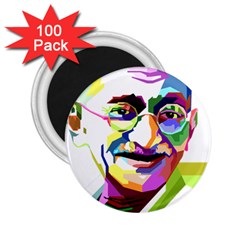 Ghandi 2 25  Magnets (100 Pack)  by bhazkaragriz