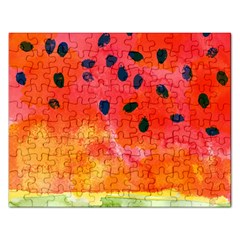 Abstract Watermelon Rectangular Jigsaw Puzzl by DanaeStudio