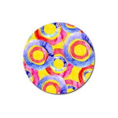 Blue And Pink Dream Magnet 3  (round) by DanaeStudio