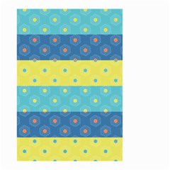 Hexagon And Stripes Pattern Small Garden Flag (two Sides) by DanaeStudio