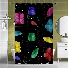 Colorful Floral Design Shower Curtain 48  X 72  (small)  by Valentinaart