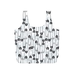 Safety Pin Pattern Full Print Recycle Bags (s)  by kostolom3000shop