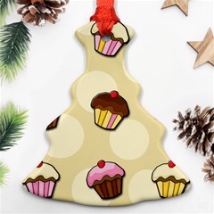 Colorful Cupcakes Pattern Ornament (christmas Tree) by Valentinaart