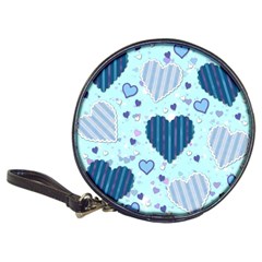 Light And Dark Blue Hearts Classic 20-cd Wallets by LovelyDesigns4U