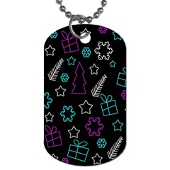 Creative Xmas Pattern Dog Tag (two Sides) by Valentinaart