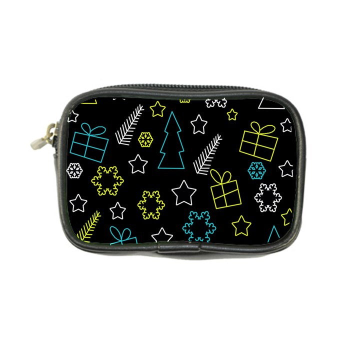 Xmas pattern - Blue and yellow Coin Purse