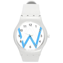 Alan Walker  Logo Round Plastic Sport Watch (m) by bhazkaragriz