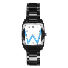 Alan Walker  Logo Stainless Steel Barrel Watch by bhazkaragriz