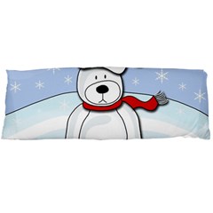 Polar Bear Body Pillow Case (dakimakura) by Valentinaart