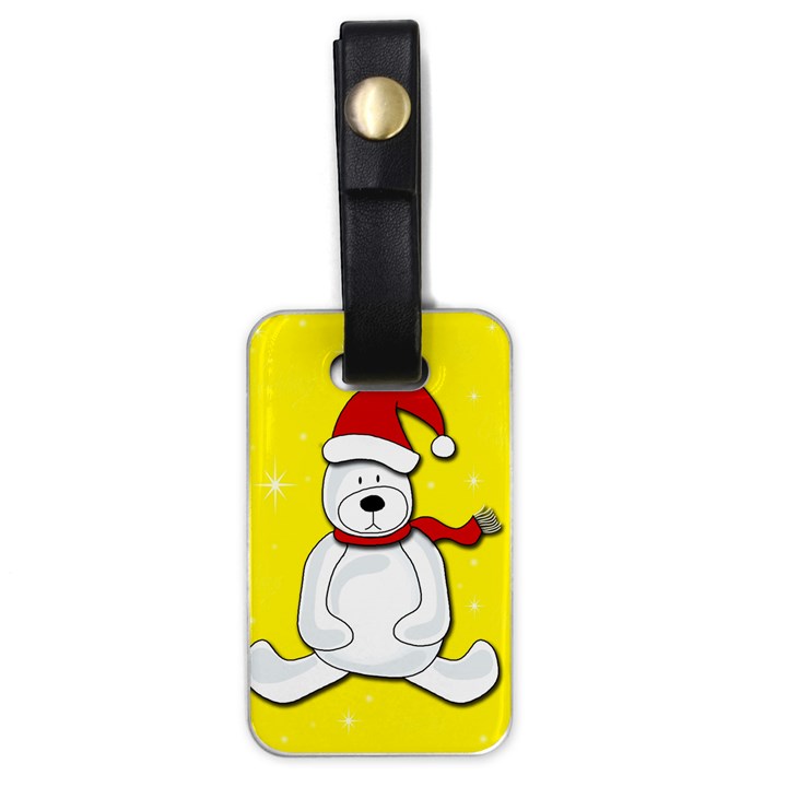 Polar bear - yellow Luggage Tags (One Side) 