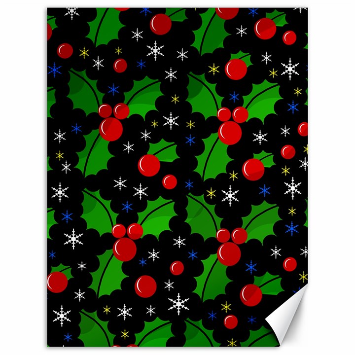 Xmas magical pattern Canvas 12  x 16  