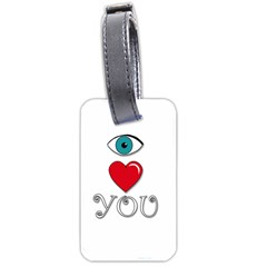 I Love You Luggage Tags (two Sides) by Valentinaart