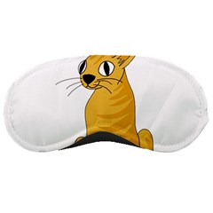 Yellow Cat Sleeping Masks by Valentinaart