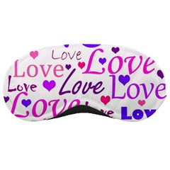 Love Pattern Sleeping Masks by Valentinaart