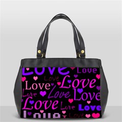 Love Pattern 2 Office Handbags (2 Sides)  by Valentinaart