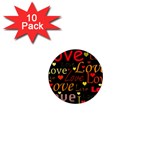 Love pattern 3 1  Mini Magnet (10 pack)  Front