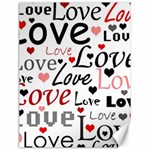 Love pattern - red Canvas 18  x 24   17.8 x23.08  Canvas - 1