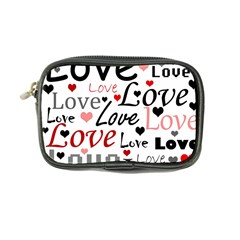 Love Pattern - Red Coin Purse by Valentinaart