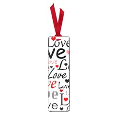 Love Pattern - Red Small Book Marks by Valentinaart