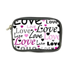 Love Pattern - Magenta Coin Purse by Valentinaart