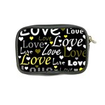 Yellow Love pattern Coin Purse Back