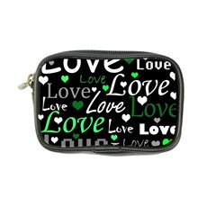 Green Valentine s Day Pattern Coin Purse by Valentinaart