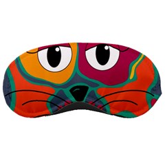 Colorful Cat 2  Sleeping Masks by Valentinaart