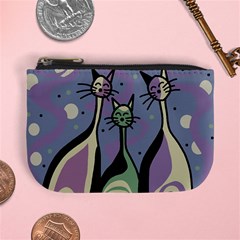 Cats Mini Coin Purses by Valentinaart