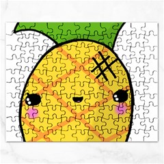 Kawaii Pineapple Rectangular Jigsaw Puzzl by CuteKawaii1982