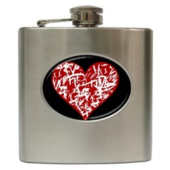 Valentine s Day Design Hip Flask (6 Oz) by Valentinaart