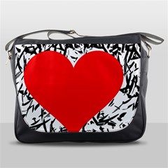 Red Valentine 2 Messenger Bags by Valentinaart