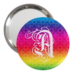 Rainbow Rings  a   3  Handbag Mirrors by PhotoThisxyz