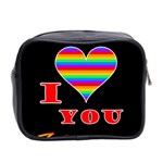 I love you Mini Toiletries Bag 2-Side Back