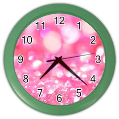 Pink Diamond  Color Wall Clocks by Brittlevirginclothing