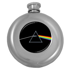 Pink Floyd  Round Hip Flask (5 Oz) by Brittlevirginclothing