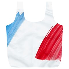 Tricolor Banner France Full Print Recycle Bags (l)  by picsaspassion