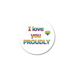 I Love You Proudly 2 Golf Ball Marker (10 Pack) by Valentinaart