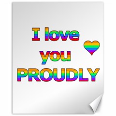 I Love You Proudly 2 Canvas 16  X 20   by Valentinaart