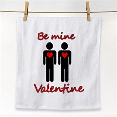 Be Mine Valentine Face Towel by Valentinaart