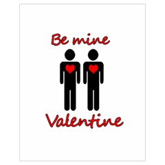 Be Mine Valentine Drawstring Bag (small) by Valentinaart